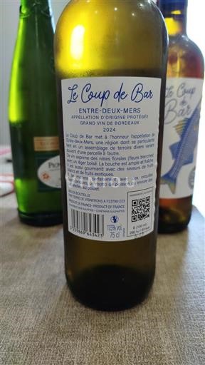Bordeaux Entre-deux-mers Le Coup de Bar 2024