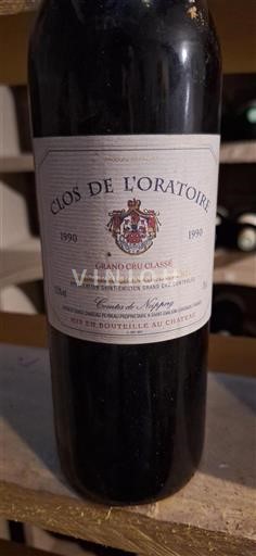 Burdeos Saint-Émilion Gran Cru Grand Cru Clos de l'Oratoire 1990