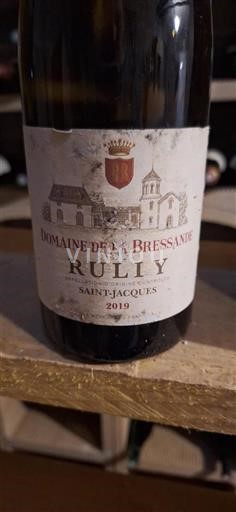Bourgogne Rully Domaine La Bressande Saint-Jacques 2019