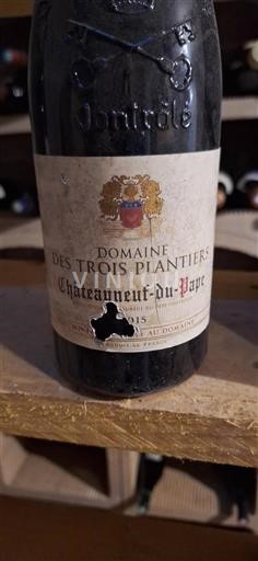 Rhônevallei Châteauneuf-du-Pape Domaine Des Trois Plantiers 2015