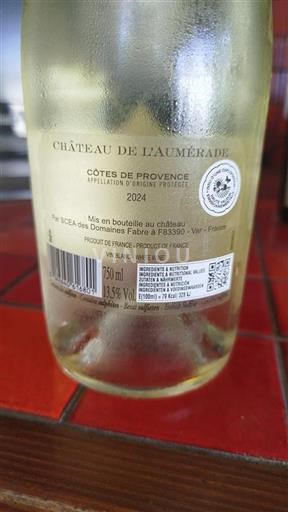 Provence Côtes-de-Provence Château L'Aumérade 2024