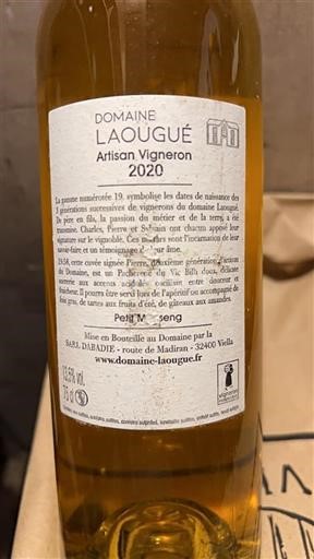 Sudoeste Pacherenc-du-vic-bilh Domaine Laougué 2020