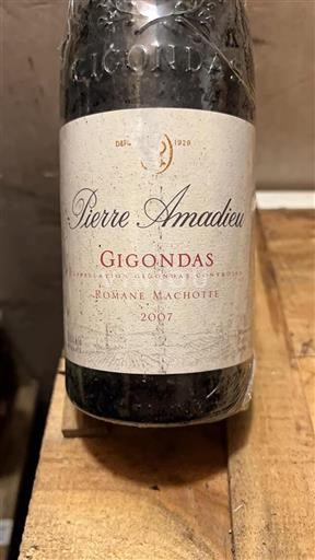 Valle del Rodano Gigondas Pierre Amadieu Romane Machotte 2007