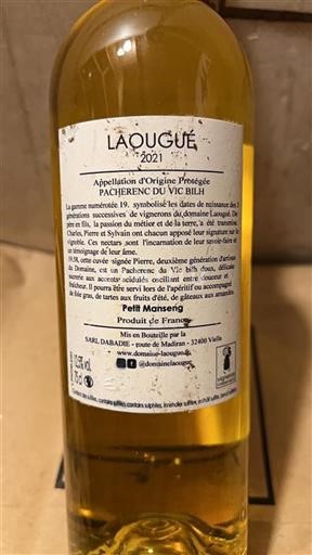 Zuidwest-Frankrijk Pacherenc-du-vic-bilh Laougé 2021