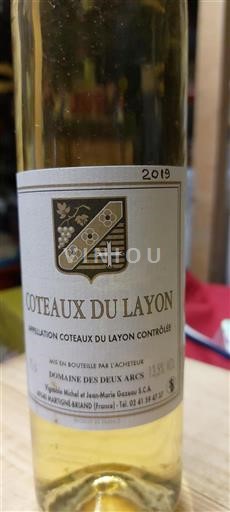 Údolí Loiry Coteaux-du-Layon Domaine Des Deux Arcs Mis en bouteille par Mimi 2019