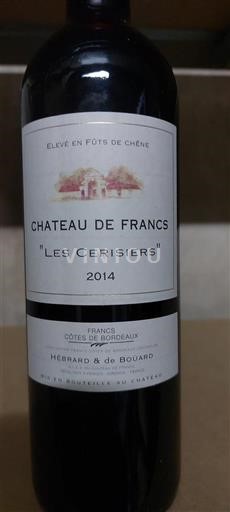 Bordeaux Francs-côtes-de-bordeaux Château Francs Les Cerisiers 2014