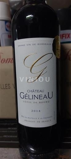 Bordeaux Côtes-de-bourg Château Gélineau 2014