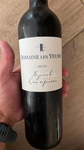 Languedoc Unspecified Domaine Les Yeuses Syrah Les Épices 2016