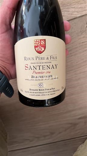 Burgundsko Santenay Premier Cru Domaine Roux Père & Fils Beaurepaire 2017