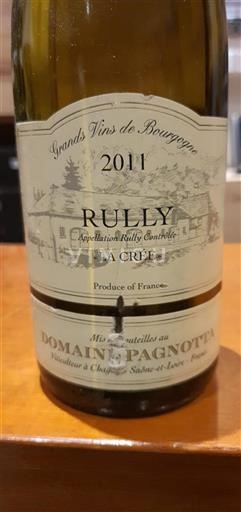 Burgundy Rully Domaine Pagnotta La Crée 2011
