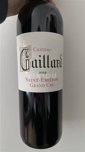 Bordeaux Saint-Émilion Grand Cru Château Gaillard 2019