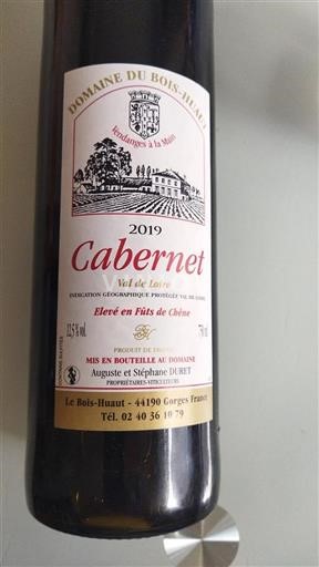 Loire-dalen Loiredalen Domaine Bois-Huaut Cabernet 2019