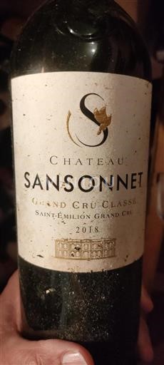 Bordéus Saint-Émilion Grand Cru Château Sansonnet 2018