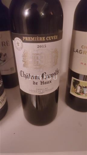 Bordeaux Cadillac-côtes-de-bordeaux Château Lamothe de Haux Première 2015