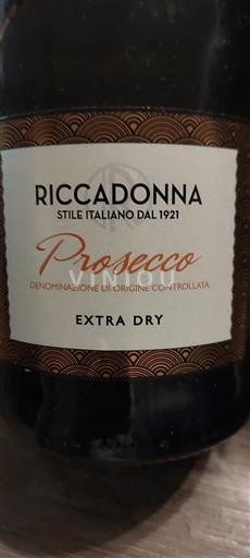 Veneto Prosecco Riccadonna Extra Dry Senza annata