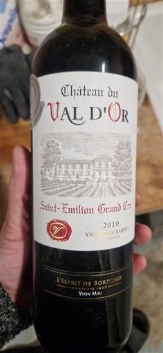 Bordeaux Saint-Émilion Grand Cru Château Val Or 2010