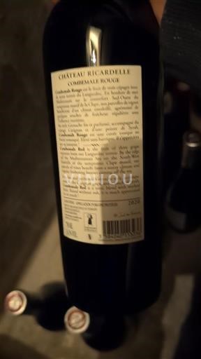 Languedoc Unspecified Château Ricardelle Combe Male Rouge 2020