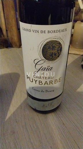 Bordeaux Côtes-de-bourg Château Puybarbe Gaïa 2018
