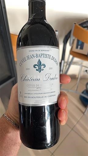 Bordeaux Côtes-de-Bordeaux Château Dudon Jean-Baptiste Dudon 2009