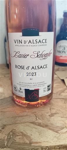 Alsace Pinot Noir Grand Cru Xavier Schoepfer Rose d'Alsace 2023