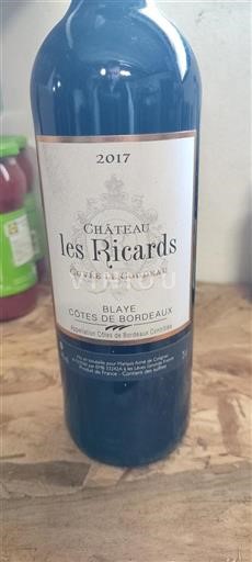 Bordeaux Blaye-côtes-de-bordeaux Château Les Ricards Le Coudeau 2017