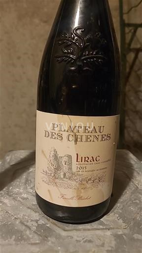 Vallée du Rhône Lirac Famille Brechet Plateau des Chênes 2015