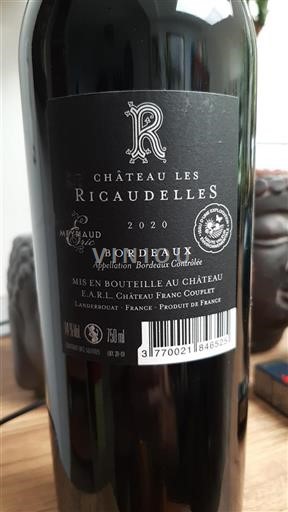 Bordeaux Château Les Ricaudelles 2020