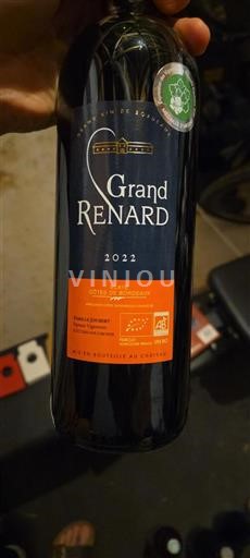 Bordeaux Blaye-Côtes-de-Bordeaux Grand Renard 2022