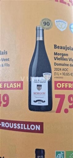 Beaujolais Morgon Domaine Des Couchons Vieilles Vignes 2024