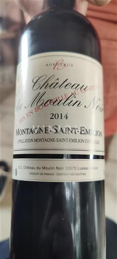 Bordeaux Montagne-saint-émilion Château Moulin Noir 2014