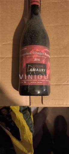 Beaujolais Beaujolais Villages Domaine Amaury 2016