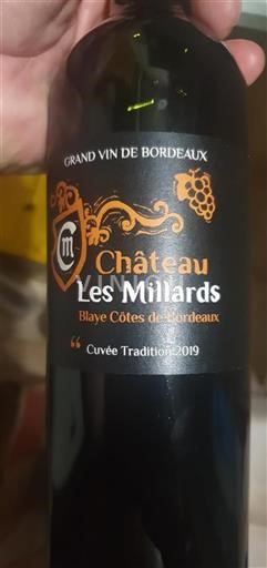 Bordeaux Blaye-Côtes-de-Bordeaux Château Les Millards Tradition 2019