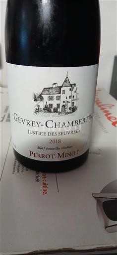 Bourgogne Gevrey-chambertin Perrot-Minot Justice des Seuvrées 2018