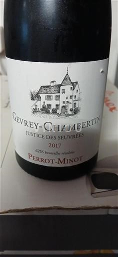 Bourgogne Gevrey-chambertin Perrot-Minot Justice des Seuvrées 2017