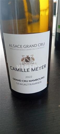 Alsace Alsace Grand Cru Grand Cru Camille Meyer Grand Cru Mambourg Gewurztraminer 2022