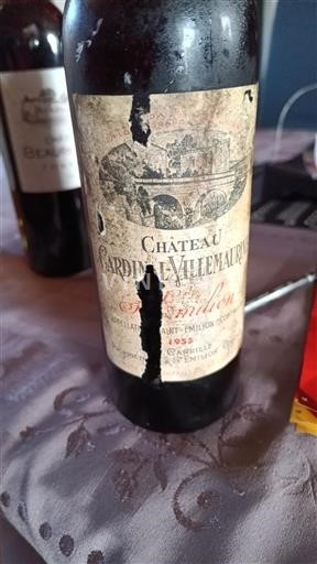 Bordeaux Saint-Émilion Château Cardinal Villemaurin 1955