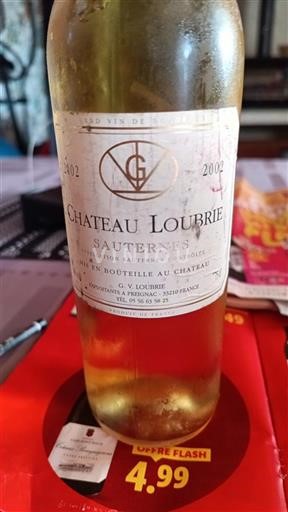 Bordeaux Sauternes Château Loubrie 2002