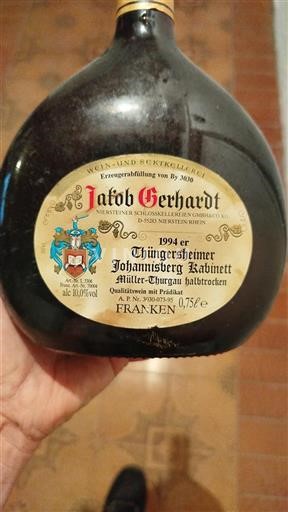 Franken Jakob Gerhardt Thüngersheimer Johannisberg Kabinett 1994