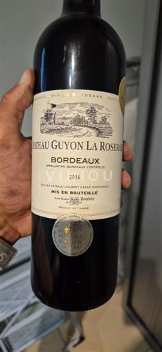 Bordeaux Château Guyon La Roseraie 2016