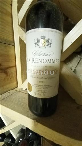 Bordeaux Saint-Émilion Grand Cru Grand Cru Château La Renommée 2013