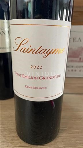 Bordeaux Saint-Émilion Grand Cru Denis Durantou Saintayme 2022
