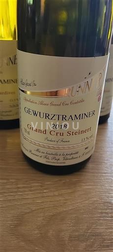 Alsace Grand Cru Runner et Fils Grand Cru Steinert 2018