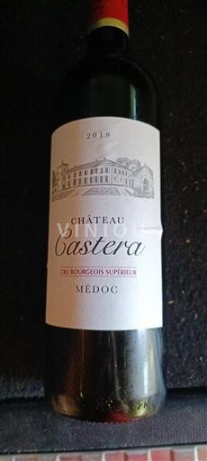 Bordeaux Médoc Cru Bourgeois Supérieur Château Castera 2018