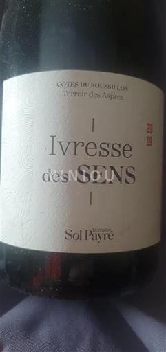Roussillon Côtes-du-Roussillon Sol Payré Ivresse des Sens 2019