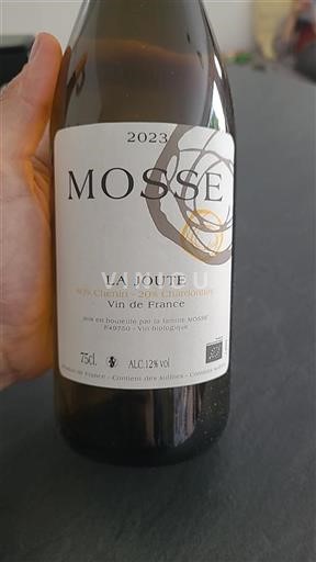 Vin Blanc sec La Joute Mosse 2023 France Vallée de la Loire AOC bio