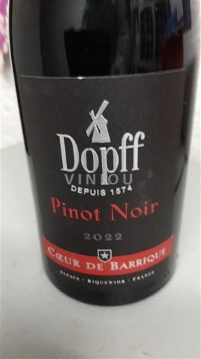 Alzacija Ni doloceno Dopff Cœur de Barrique 2022
