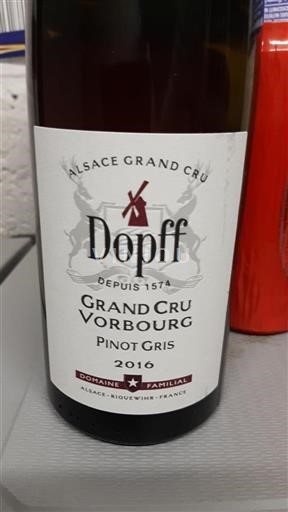 Alzacija Alsace Grand Cru Grand Cru Dopff Grand Cru Vorbourg 2016