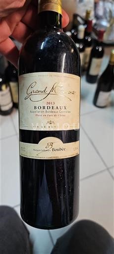 Bordeaux Maison Johanes Boubée Grand Moment 2013