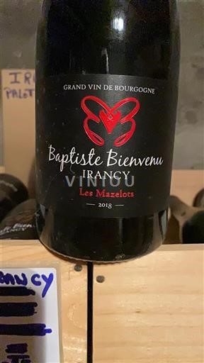 Borgogna Irancy Baptiste Bienvenu Les Mazelots 2018