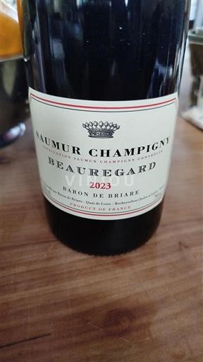 Vallée de la Loire Saumur-champigny Baron de Briare Beauregard 2023